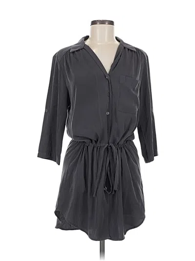 Pre-owned Glam Casual Dress In Gray