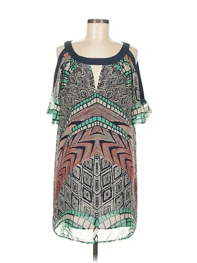 Pre-owned Glam Casual Dress In Green