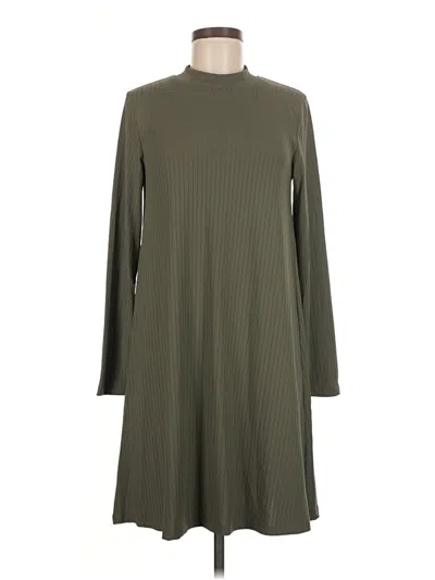 Pre-owned Glam Casual Dress In Green