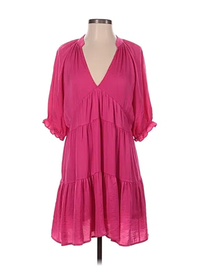 Pre-owned Glam Casual Dress In Pink