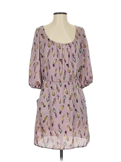Pre-owned Glam Casual Dress In Purple