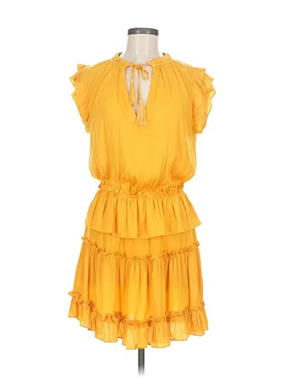 Pre-owned Glam Casual Dress In Yellow