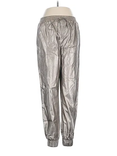 Pre-owned Glam Casual Pants In Silver