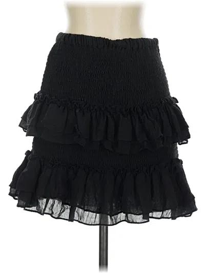 Pre-owned Glam Casual Skirt In Black