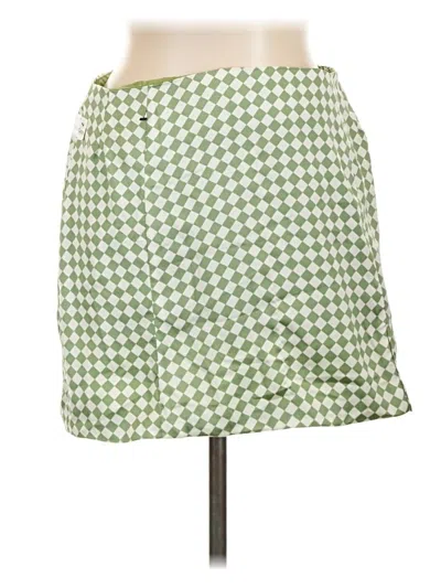 Pre-owned Glam Casual Skirt In Green
