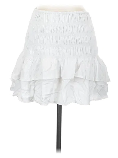 Pre-owned Glam Casual Skirt In White