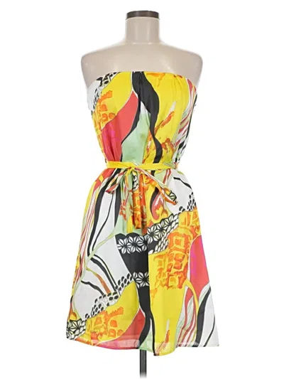 Pre-owned Glam Casual Skirt In Yellow