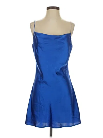 Pre-owned Glam Cocktail Dress In Blue