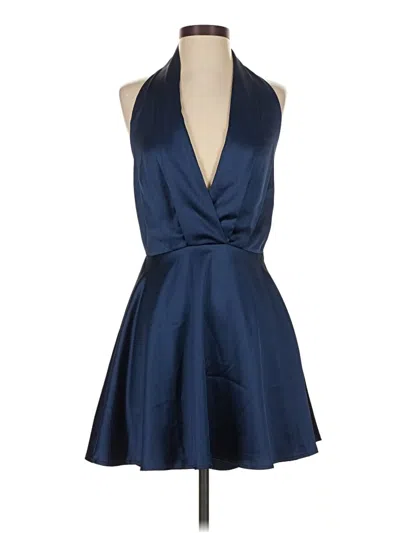 Pre-owned Glam Cocktail Dress In Blue