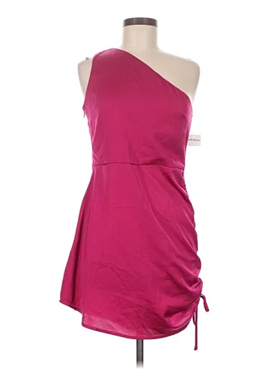 Pre-owned Glam Cocktail Dress In Burgundy