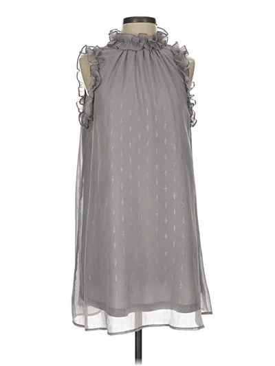 Pre-owned Glam Cocktail Dress In Gray
