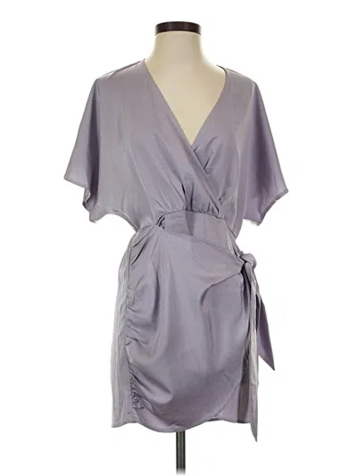 Pre-owned Glam Cocktail Dress In Gray