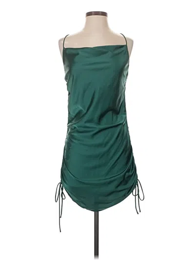 Pre-owned Glam Cocktail Dress In Green
