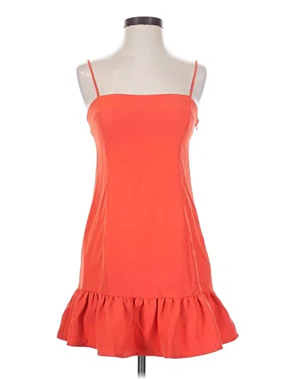 Pre-owned Glam Cocktail Dress In Orange