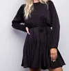 Glam Collections Denise Mini Dress In Black
