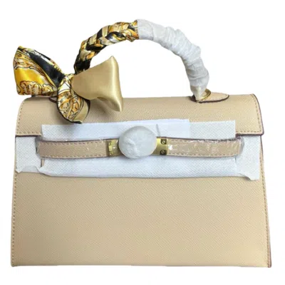 Glam Collections Glam Signature Mini Purse In Beige