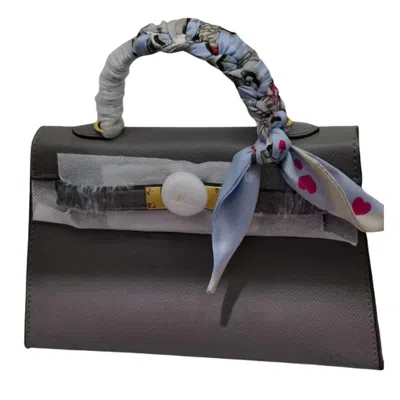 Glam Collections Glam Signature Mini Purse In Charcoal Grey