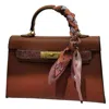 Glam Collections Glam Signature Mini Purse In Dark Brown