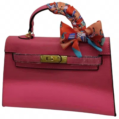Glam Collections Glam Signature Mini Purse In Dark Pink