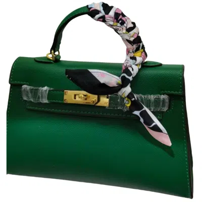Glam Collections Glam Signature Mini Purse In Green