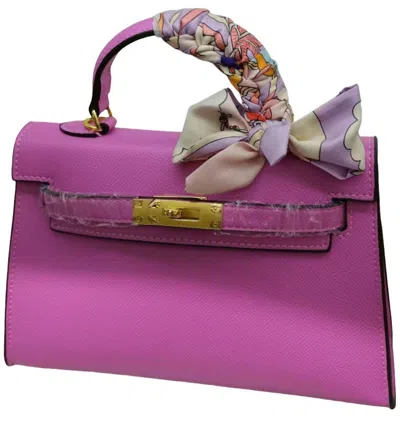 Glam Collections Glam Signature Mini Purse In Hot Pink