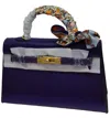Glam Collections Glam Signature Mini Purse In Purple