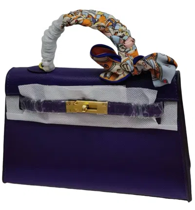 Glam Collections Glam Signature Mini Purse In Purple