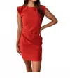 Glam Desert Muse Mini Dress In Red In Red