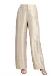 Glam High-class Satin Slacks In Green In Multi