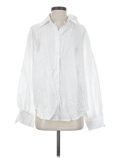 Glam Long Sleeve Blouse In White