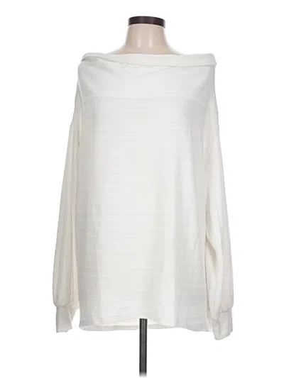 Pre-owned Glam Long Sleeve T-shirt In Ivory
