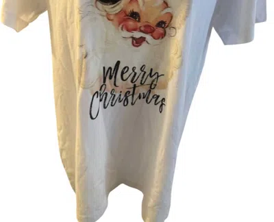 Glam N Go Boutique Women's Merry Merry Merry Graphic Tee In Cream In White