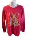 Glam N Go Boutique Women's Watercolor Tree Sweatshirt In Pink In Pink