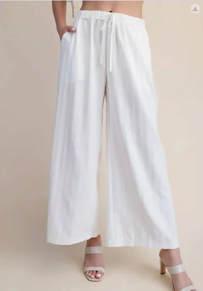 Glam Nantucket Wide Leg Pants In White
