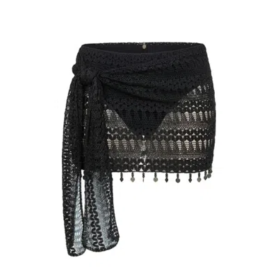 Glam On You Women's Black Kida Mini Skirt