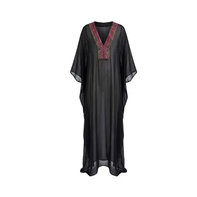 Glam On You Women's Black Lydia Kaftan