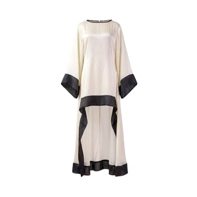 Glam On You Women's Black / White Maira Kaftan