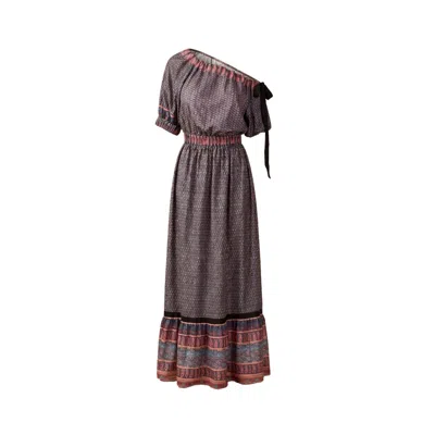 Glam On You Women's Black Zahara Dress In Multi