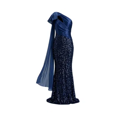 Glam On You Women's Blue Frances Gown