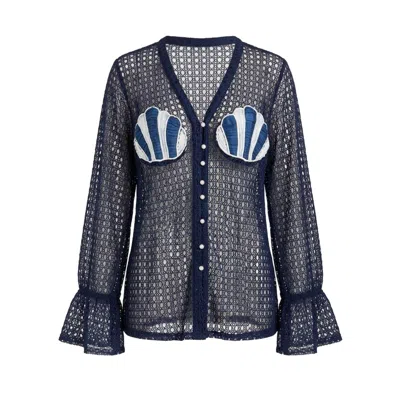 Glam On You Women's Blue Oceane Top