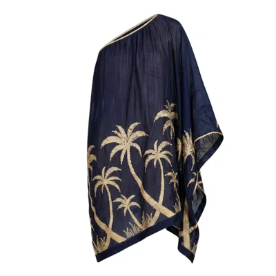 Glam On You Women's Blue Tropelle Dress Short