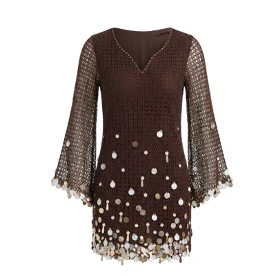 Glam On You Women's Brown Ariel Kaftan Short