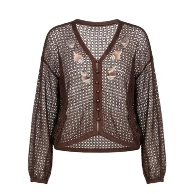 Glam On You Women's Brown Ariel Top