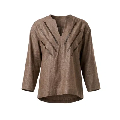 Glam On You Women's Brown Maven Top