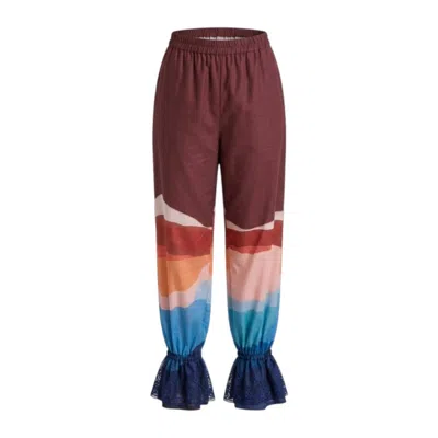 Glam On You Women's Brown Moana Pants