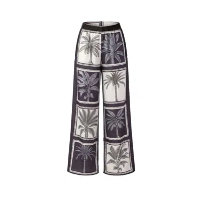 Glam On You Women's Grey Jafara Pants In Multi