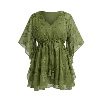 Glam On You Women's Kyla Kaftan Short Green