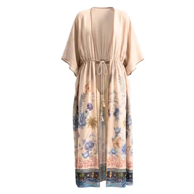 Glam On You Women's Neutrals Daphne Robe In Sand