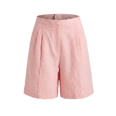 Glam On You Women's Pink Lusain Shorts