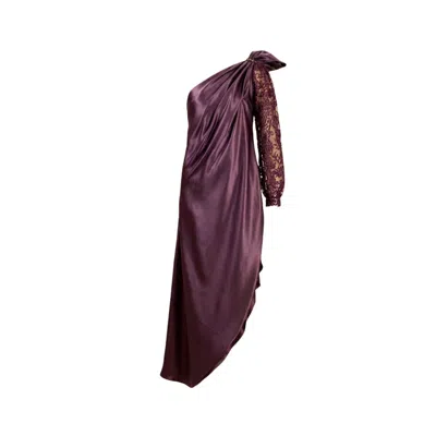 Glam On You Women's Purple Zavia Dress